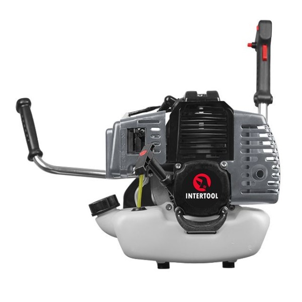 Мотокоса 1.7 кВт, 43 см³, котушка, 3-х лопатевий ніж, плечовий ремінь (комплект з двох частин вал + двигун) INTERTOOL DT-2231