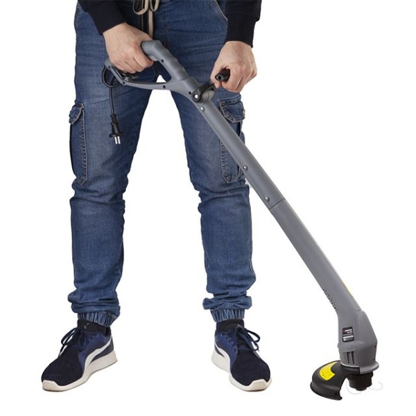 Тример електричний 250 Вт, 230 В, ~50 Гц, 14000 об / хв, діаметр обертання волосіні 200 мм INTERTOOL DT-2243