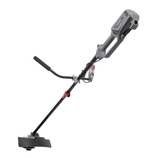 Тример електричний, 1200 Вт, 230 В, ~50 Гц, 7500 об/хв, плавний пуск, діаметр обертання диска/волосіні 255/380 мм, котушка + 3-зубчатий ніж INTERTOOL DT-2246