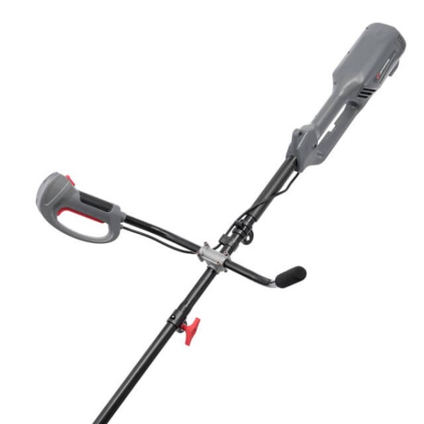 Тример електричний, 1200 Вт, 230 В, ~50 Гц, 7500 об/хв, плавний пуск, діаметр обертання диска/волосіні 255/380 мм, котушка + 3-зубчатий ніж INTERTOOL DT-2246