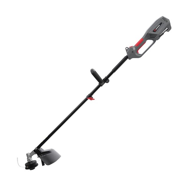 Тример електричний, 1200 Вт, 230 В, ~50 Гц, 7000 об/хв, плавний пуск, діаметр обертання диска/волосіні 255/380 мм, котушка + 3-зубчатий ніж INTERTOOL DT-2247