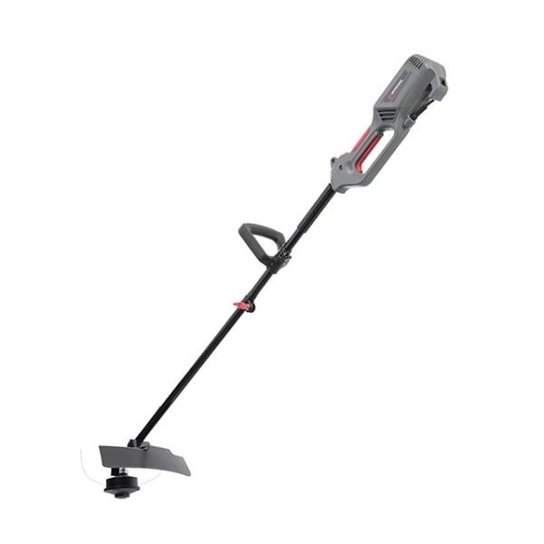 Тример електричний, 1200 Вт, 230 В, ~50 Гц, 7000 об/хв, плавний пуск, діаметр обертання диска/волосіні 255/380 мм, котушка + 3-зубчатий ніж INTERTOOL DT-2247