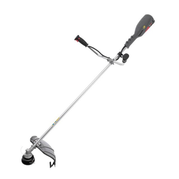 Тример електричний, 1400 Вт, 230 В, ~50 Гц, 7500 об/хв., плавний пуск, діаметр обертання диска/волосіні 255/420 мм, котушка INTERTOOL DT-2248