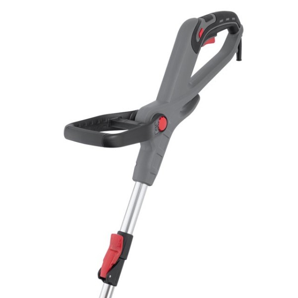 Тример електричний, 450 Вт, 230 В~50 Гц, 10000 об/хв, діаметр обертання ліски 300 мм, регулювання довжини штанги/положення косильної головки INTERTOOL DT-2255