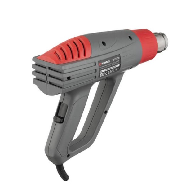 Фен технiчний, 2000 Вт, 3 режими, 60-600 °С, 300-500 л/хв. INTERTOOL DT-2420