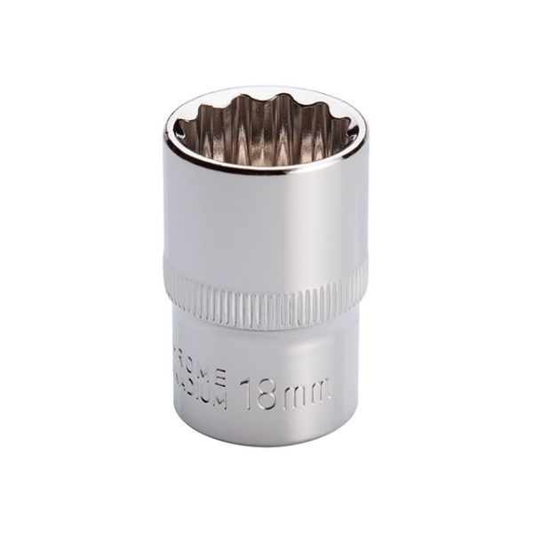 Головка дванадцятигранна STORM 1/2", 18 мм INTERTOOL ET-0218