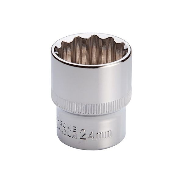 Головка дванадцятигранна STORM 1/2", 24 мм INTERTOOL ET-0224