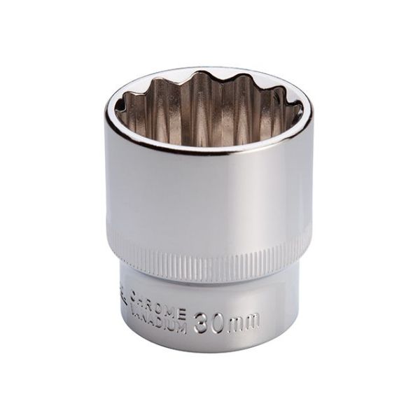 Головка дванадцятигранна STORM 1/2", 30 мм INTERTOOL ET-0230