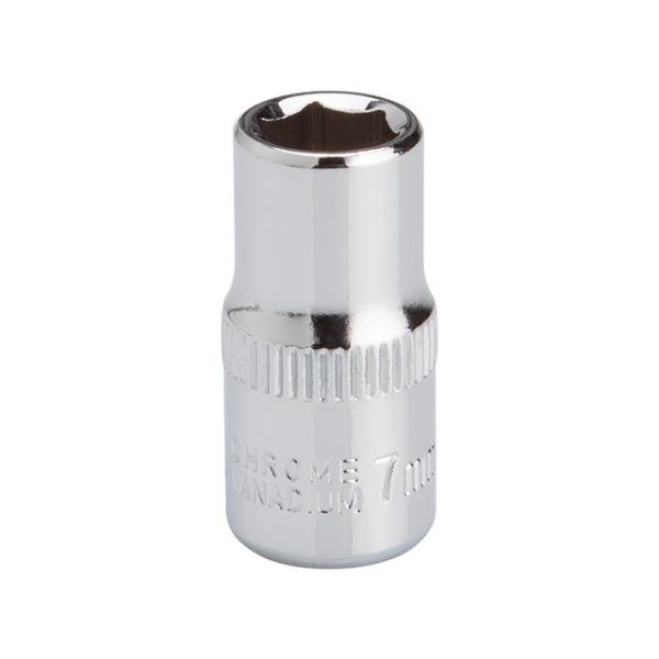 Головка шестигранна STORM 1/4", 7 мм, Cr-V INTERTOOL ET-0437