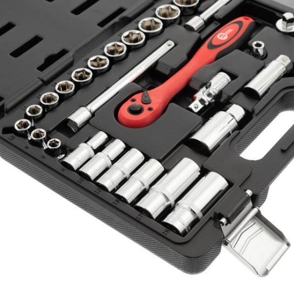 Професійний набір інструментів 3/8", 39 од., Cr-V INTERTOOL ET-6039