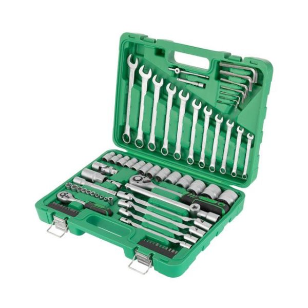 Набір інструментів 1/2", 1/4", 77 од. INTERTOOL ET-6077SP