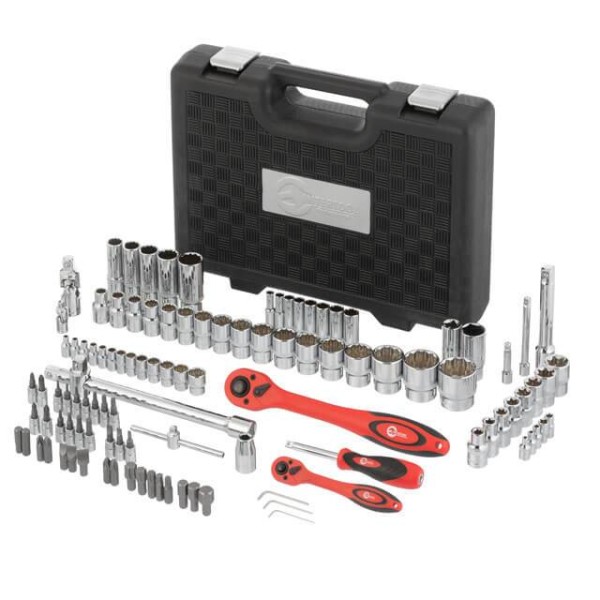 Професійний набір інструментів з 12-гранними головками 1/2 