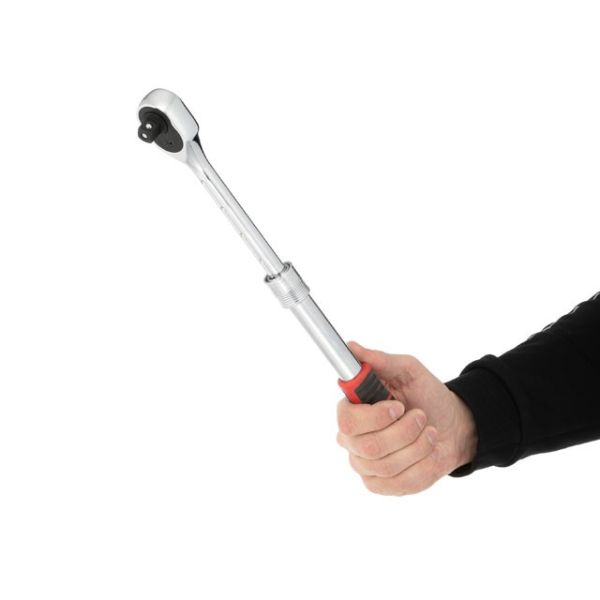 Рукоятка з храповим механізмом телескопічна STORM, 72 зуба 1/2", Cr-V INTERTOOL ET-8006