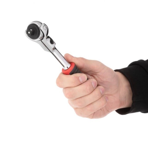 Рукоятка з храповим механізмом поворотна, 72 зуба 3/8