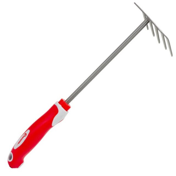 Граблі садові 245 мм * 118 мм з комбінованою рукояткою INTERTOOL FT-0032