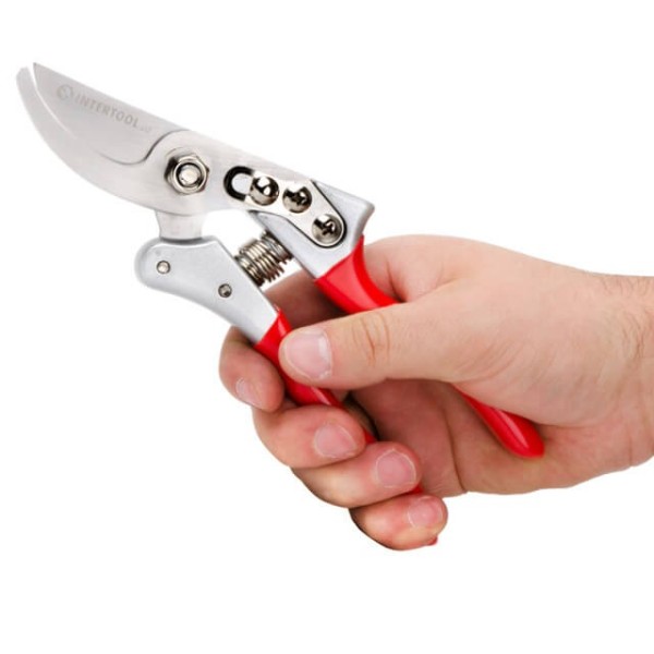 Секатор Prof 200 мм, SK5, алюмінієві ручки INTERTOOL FT-1014