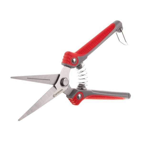 Секатор для винограду 200 мм, INOX, двокомпонентна рукоятка INTERTOOL FT-1015