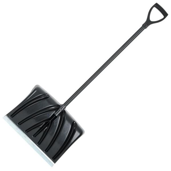 Лопата для прибирання снігу 460*340 мм з ручкою 960 мм INTERTOOL FT-2021