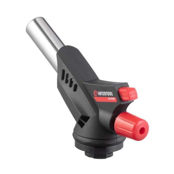 Пальник газовий, п'єзозапалювання, регулятор INTERTOOL GB-0028