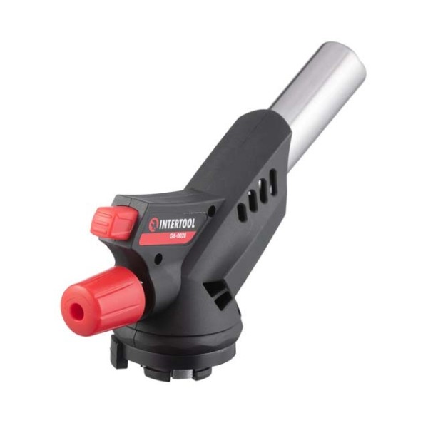 Пальник газовий, п'єзозапалювання, регулятор INTERTOOL GB-0028