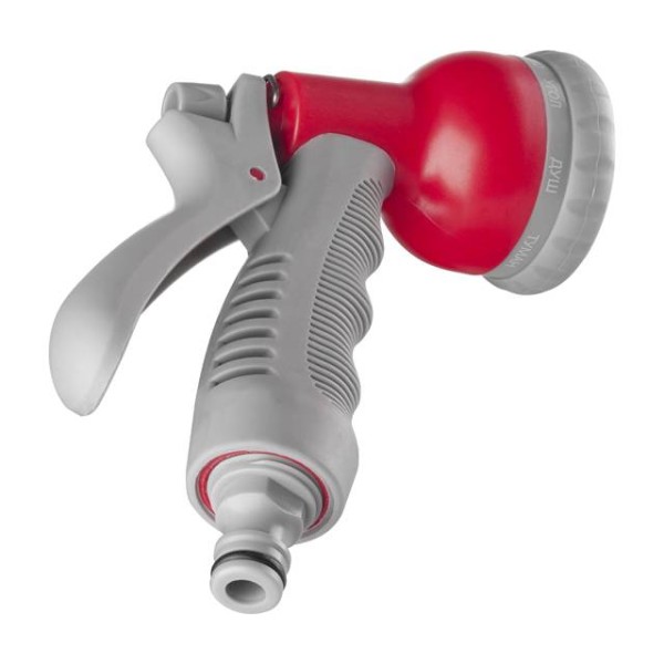 Пістолет-розпилювач для поливу 8-ми функціональний (центральний, туман, душ, кутовий, повний, злива, конічний, плаский) + адаптер універсальний з внутрішньою різьбою 1/2