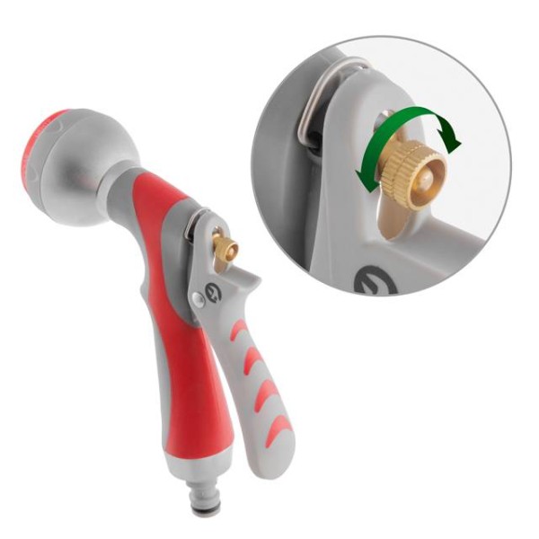 Пістолет-розпилювач для поливу 7-ми функціональний (центральний, туман, душ, кутовий, повний, конічний, плаский). LUXURY INTERTOOL GE-0008