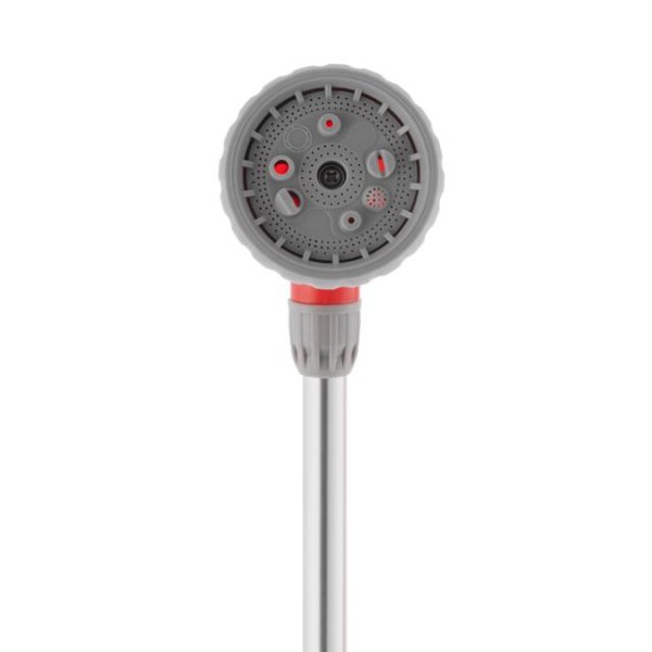 Пістолет-розпилювач для поливу на штанзі 90 см 9-функціональний (центральний, туман, душ, повний, кутовий, злива, плаский, струмінь, коло) ABS, PP,TPR INTERTOOL GE-0041