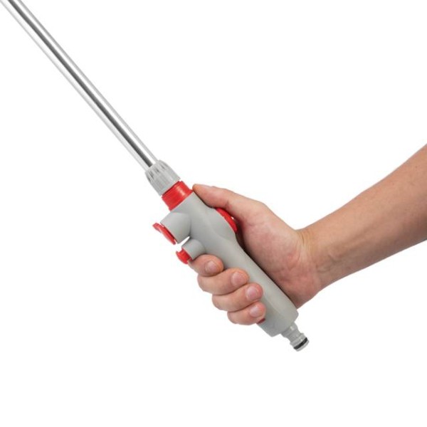 Пістолет-розпилювач для поливу на штанзі 90 см 9-функціональний (центральний, туман, душ, повний, кутовий, злива, плаский, струмінь, коло) ABS, PP,TPR INTERTOOL GE-0041