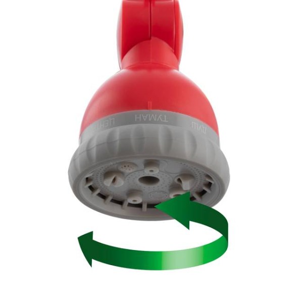 Пістолет-розпилювач для поливу на телескопічній штанзі 90-120 см 9-ти функціональний (центральний, туман, душ, повний, кутовий, злива, плаский, струмінь, коло) ABS, PP,TPR INTERTOOL GE-0043