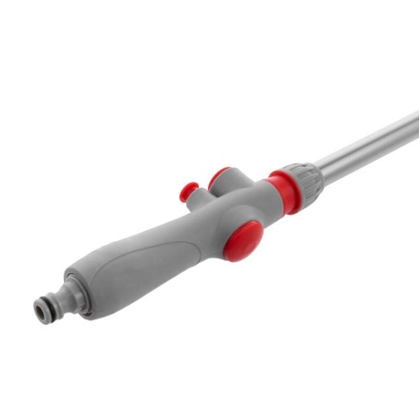 Пістолет-розпилювач для поливу на телескопічній штанзі 90-120 см 9-ти функціональний (центральний, туман, душ, повний, кутовий, злива, плаский, струмінь, коло) ABS, PP,TPR INTERTOOL GE-0043