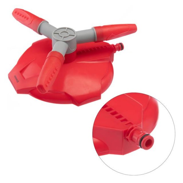 Дощувальний пристрій круговий з трьома розпилювачами з головкою що обертається на базі INTERTOOL GE-0075