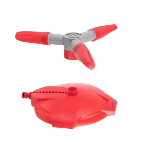 Дощувальний пристрій круговий з трьома розпилювачами з головкою що обертається на базі INTERTOOL GE-0075