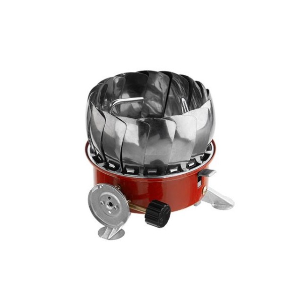 Пальник газовий туристичний із захистом від вітру INTERTOOL GS-0011