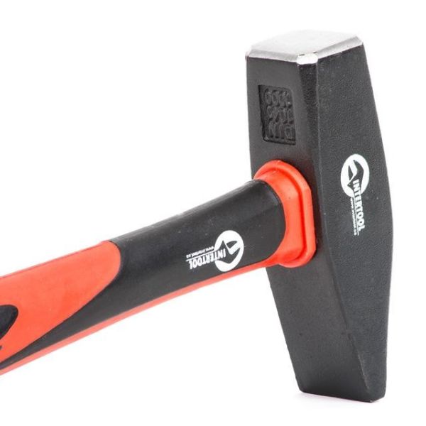 Молоток 1000 г ручка з фібергласу INTERTOOL HT-0210