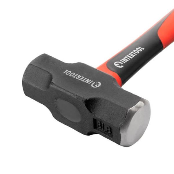 Молот 2000 г, ручка з фібергласу INTERTOOL HT-0242