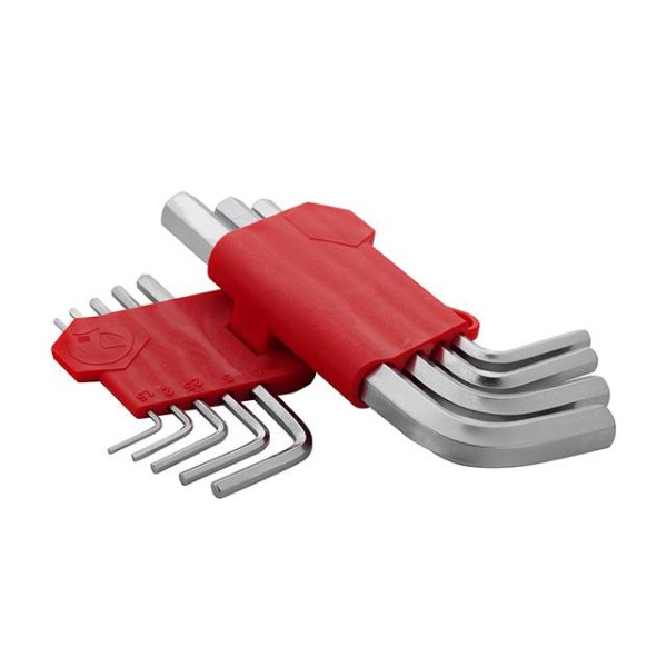 Набір ключів Г-подібних шестигранних 9 шт, 1.5-10 мм, CrV INTERTOOL HT-0601