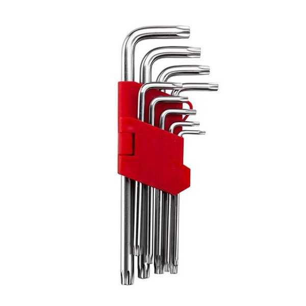 Набір ключів Г-подібних TORX 9 шт, Т10-Т50, Cr-V, Big INTERTOOL HT-0608