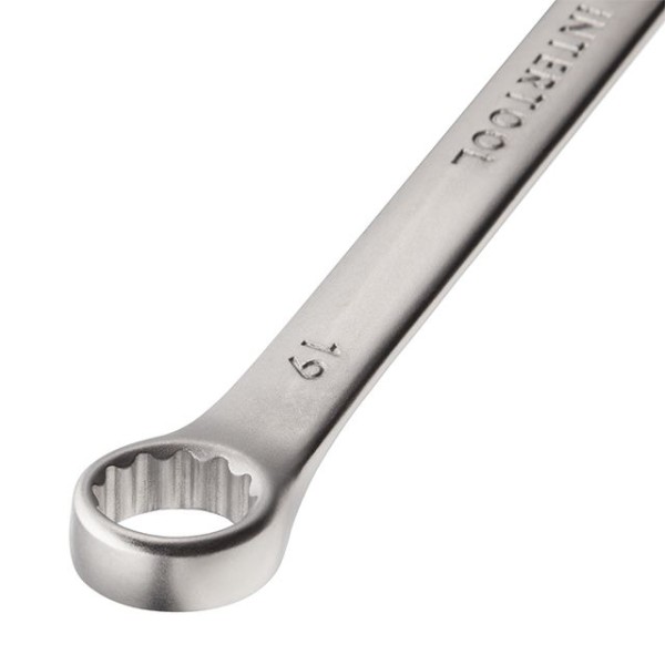 Ключ комбінований 19 мм CrV INTERTOOL HT-1219