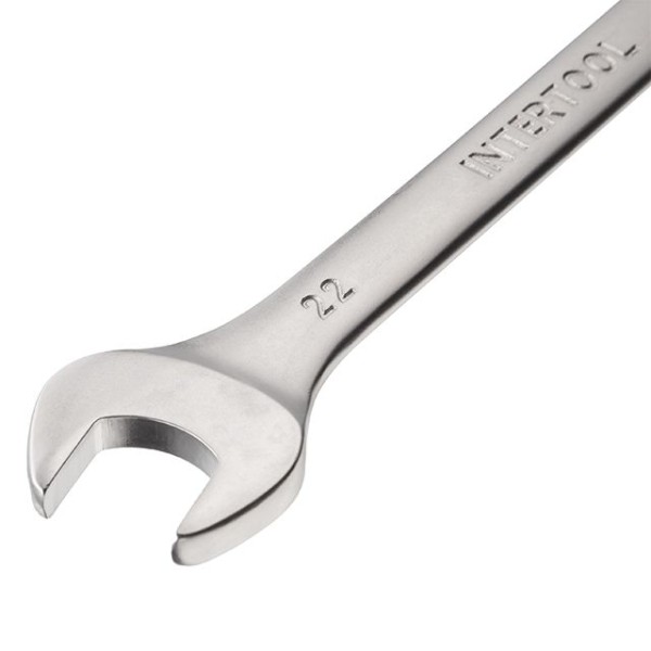 Ключ комбінований 22 мм  CrV INTERTOOL HT-1222