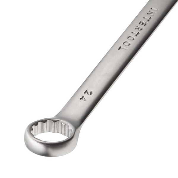 Ключ комбінований 24 мм CrV INTERTOOL HT-1224