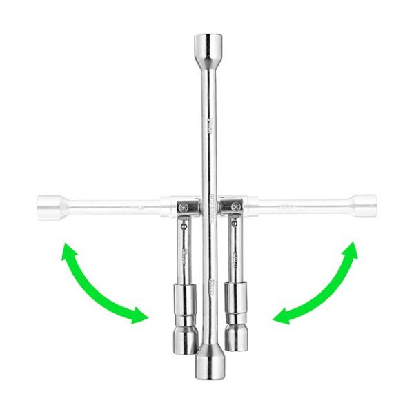 Ключ балонний розкладний 17*19*21*23мм INTERTOOL HT-1596