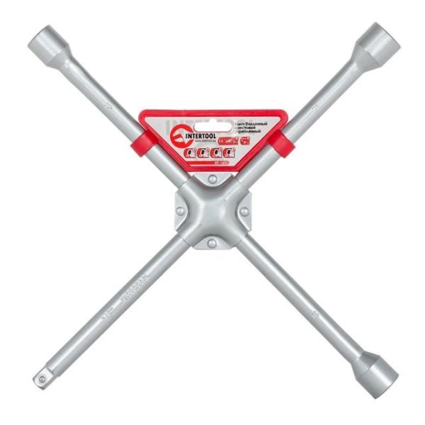 Ключ балонний хрестовий посилений 16"х406 мм, 16 мм, 17, 19, 21 мм, PROF INTERTOOL HT-1603