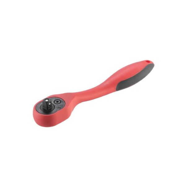 Рукоятка з храповим механізмом вигнута 1/4", 72 зуба, Cr-V, PROF INTERTOOL HT-2107