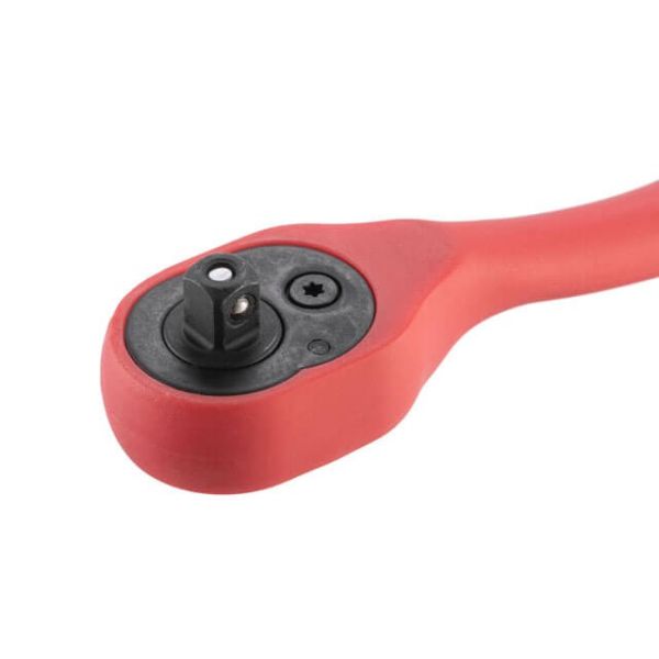 Рукоятка з храповим механізмом вигнута 1/4", 72 зуба, Cr-V, PROF INTERTOOL HT-2107