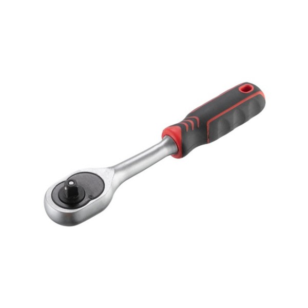 Рукоятка з храповим механізмом на 45 зубів 1/4'' (Проф) CrV INTERTOOL HT-2117