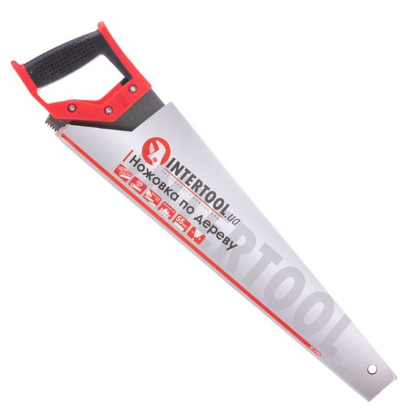 Ножівка по деревині c гартованим зубом 500 мм, 55 HRC INTERTOOL HT-3103