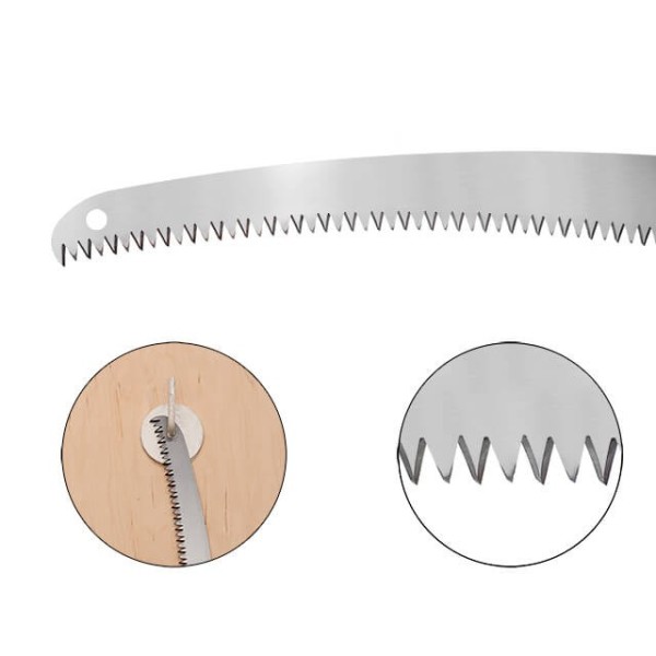 Ножівка садова вигнута 330 мм, з металевою ручкою, пластиковий чохол INTERTOOL HT-3146