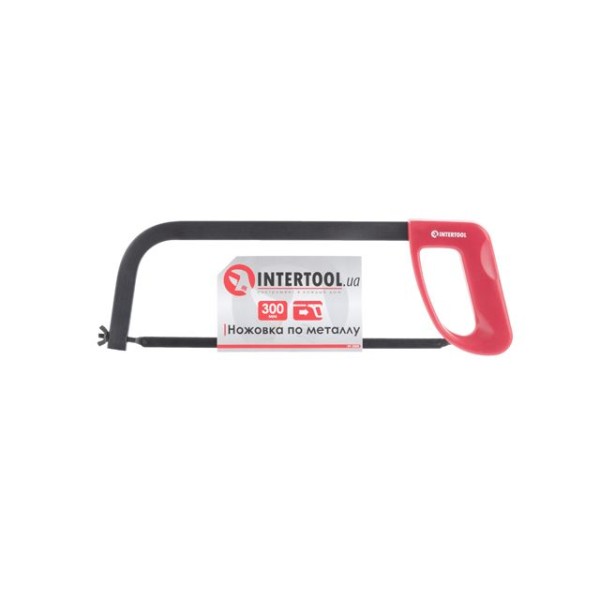 Ножівка по металу 300 мм, пластикова рукоятка INTERTOOL HT-3305
