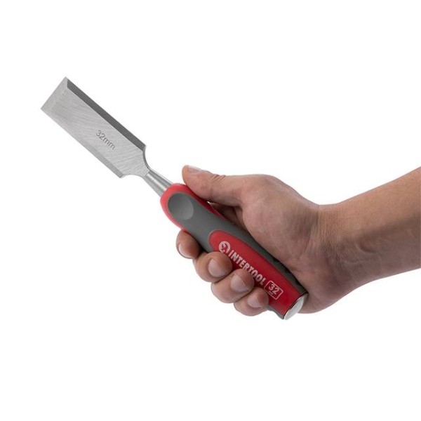 Стамеска 32 мм, Cr-V, двокомпонентна рукоятка INTERTOOL HT-3532