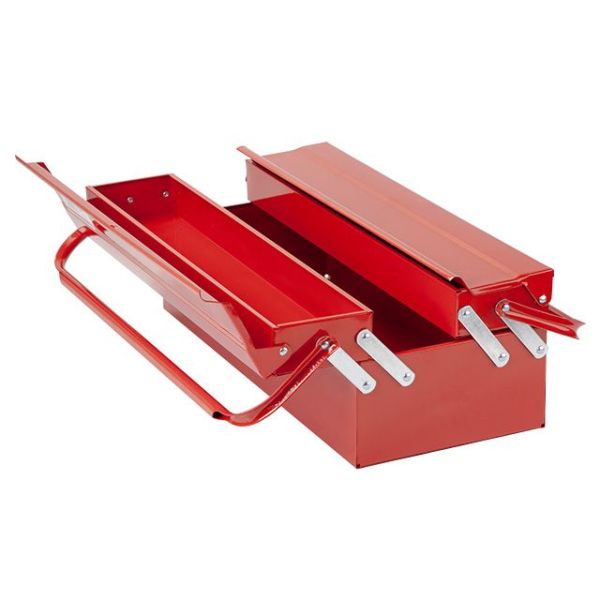 Ящик для інструменту металевий 450 мм, 3 секції INTERTOOL HT-5043